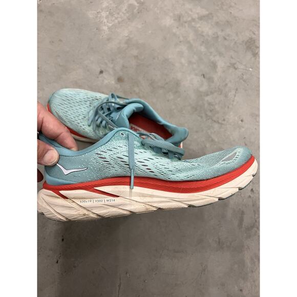 Hoka One One Clifton 8 Aquarelle Womens Shoes Running Walking - Size 7.5B - Picture 8 of 15